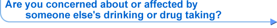 Are you concerned about or affected by someone elses drinking or drug taking ?
